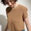 Tops Callahan | The Knit Tee - Camelo