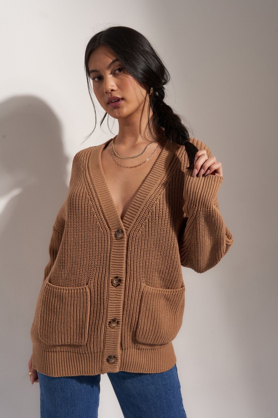 Sueteres Callahan | O Cardigan - Camelo