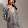 Sueteres Callahan | O Cardigan - Cinza Urze